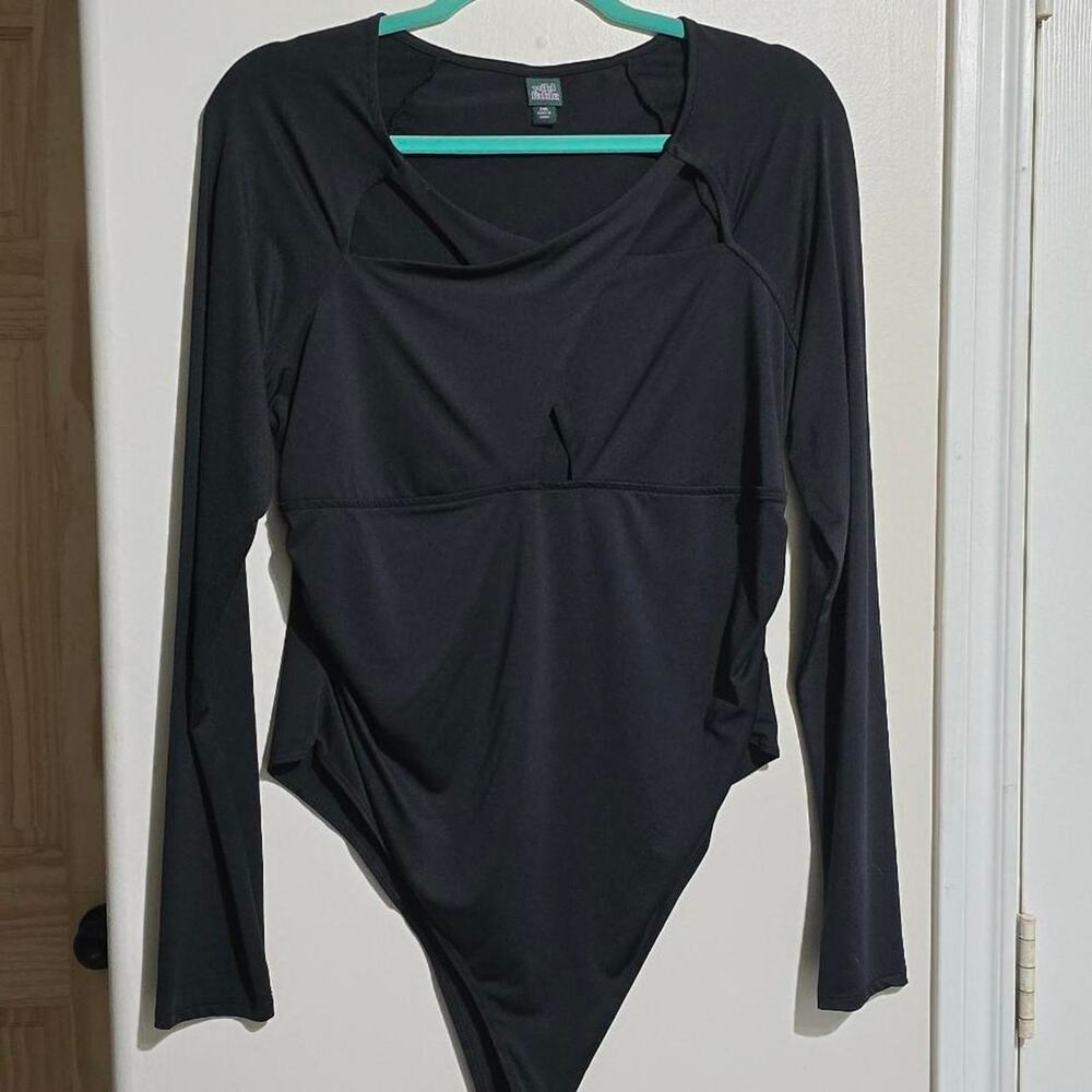 Wild fable black cutout bodysuit